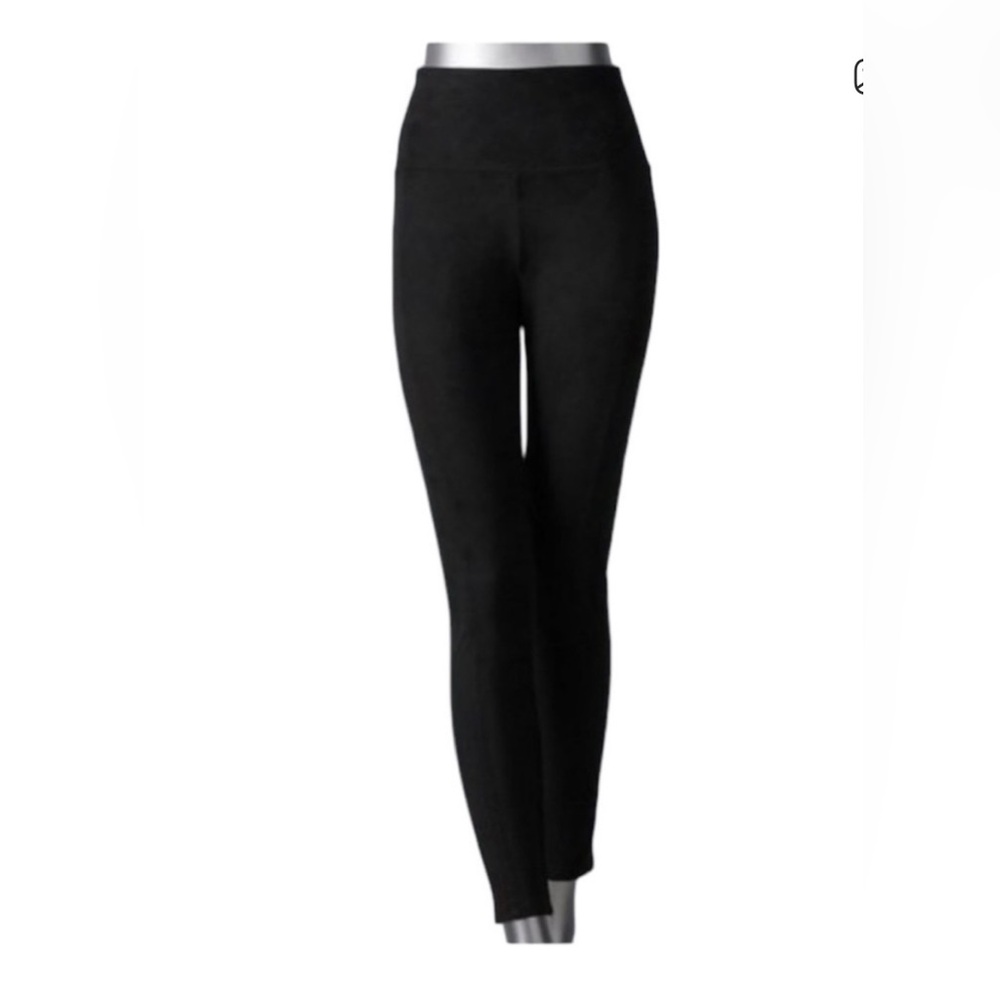 Simply Vera Vera Wang Black High-Waist Leggings
